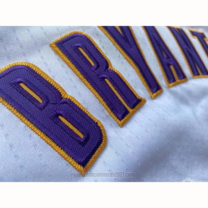 Camiseta Los Angeles Lakers Kobe Bryant #24 Blanco